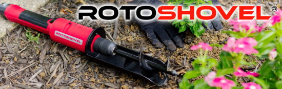 A Rotoshovel product in a garden
